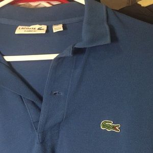 Lacoste Men’s blue polo shirt | Large | casual